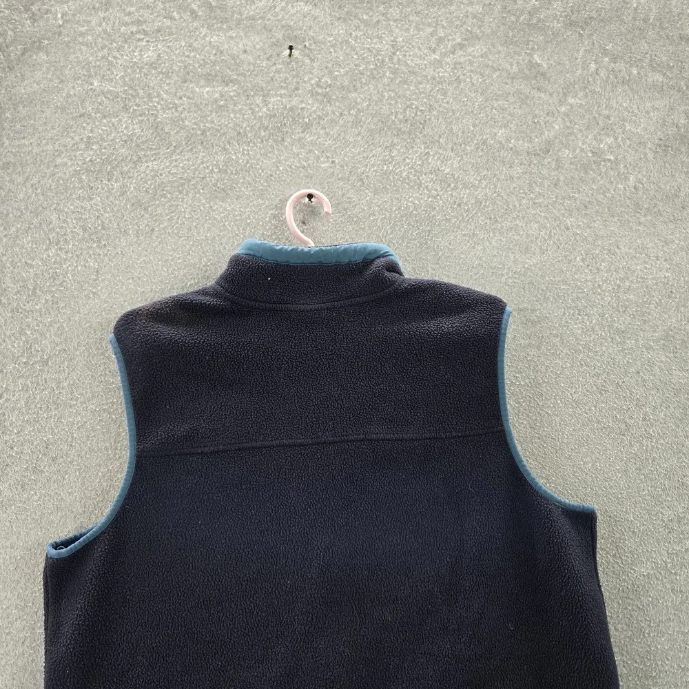 The North Face Men Vest XL Navy Carbondale‎ Fleece Outdoor Logo Sleeveless